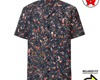 Clay Pigeon Hawaiian Shirt, Trap Adult Unisex Short Sleeve Shirt, Skeet All-Over Relaxed Fit Button Down Shirt, Sporting Aloha Shirt