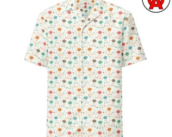 Camisa hawaiana para bistec, camisa abotonada para barbacoa, camisa hawaiana para parrilla, camisa abotonada para barbacoa, top playero Pitmaster, cuello de campamento para ahumador