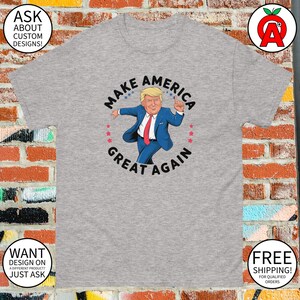 Make America Great Again Donald Trump Dancing T-Shirt - Adult Unisex - Gifts for MAGA Supporters Republicans Conservatives JD Vance Election