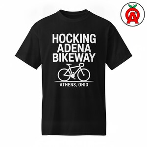 Hocking Adena Bikeway T-Shirt, Athens Ohio Cycling Unisex Shirt, Local Trail Pride Graphic Tee