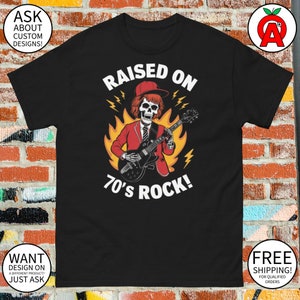 70&#39;s Rock Legend Tribute Unisex T-Shirt for Classic Rock Fans - Retro Music Tee for Concert Goers and Vinyl Record Enthusiasts