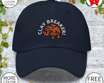 Clay Breaker Clay Pigeon Skeet Trap Shooting Custom Embroidered Funny Dad Hat