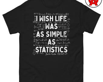 Statistics T-Shirt, Normal Distribution Graphic Shirt, Probability Unisex Tshirt, Data Analysis Short Sleeve T Shirt, Pre-Shrunk