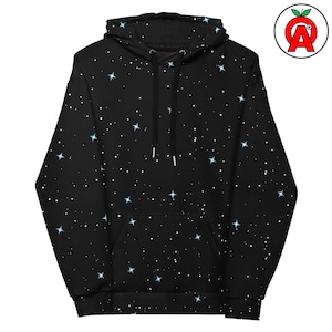 Galaxy Hoodie, Space AOP Hoodie, Nebula Unisex Top, Cosmic Graphic Pullover, Stargazer Soft Sweater