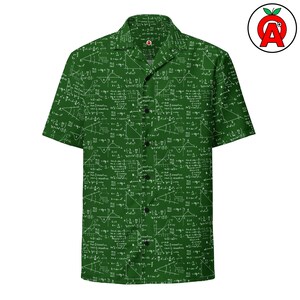 Math Equation Hawaiian Shirt - Adult Unisex Gifts for Engineering Students, Physics Majors, Professors, STEM Graduates, Science Teachers Up