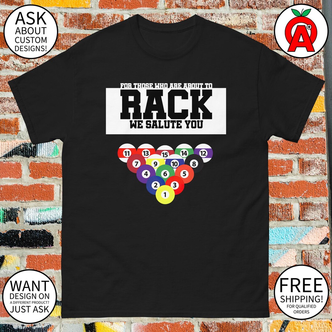 Challenge accepted (middle) short sleeved Unisex billiards tee main image 1