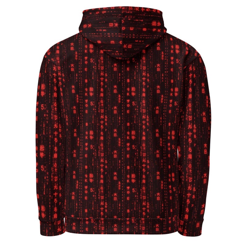 Digital Code Hoodie — Programmer Gift Idea | Web developer Gift | Data scientist Gift | Binary Pattern Shirt | Cascading Data Top | Hacker Aesthetic | Software Engineer | Cybersecurity Pro | Web Developer | Data Scientist | Tech Enthusiast Top
