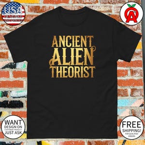 Vintage Ancient Alien Theorist Tee - UFO Conspiracy Sci-fi Apparel for History Buffs and Alien Lovers - Space Clothing Gift