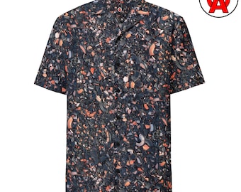 Trap Shooting Hawaiian Shirt - Trendy Sporting Clay Button-Up - Gift for Shotgun Sports Enthusiasts - Clay Pigeon Print - Range Wear Up