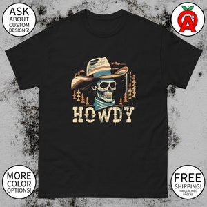 Cowboyhoed shirt western schedel - uniseks countrytopje