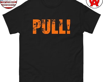 Pull Shotgun Clay Pigeon T-Shirt, Trap Shooting Skeet Sport Tee, Gifts for Hunters, Shooting Sports