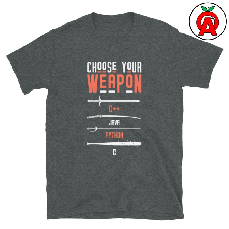 C Java Python T-Shirt, Java Graphic Shirt, Python Classic TShirt, Programming Casual Top, Coder Crew Neck Tee, Developer Unisex Shirt