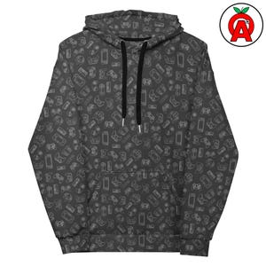 Video Game Hoodie, Gaming Unisex Sweatshirt, Controller Long Sleeve Top, Esports Hooded Sweatshirt, Console Relaxed Unisex Fit
