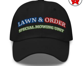 Lawn Mowing Humor Dad Hat, Landscaper Gift Baseball Cap, Yard Work Funny Low Profile Hat, Groundskeeper Cotton Cap