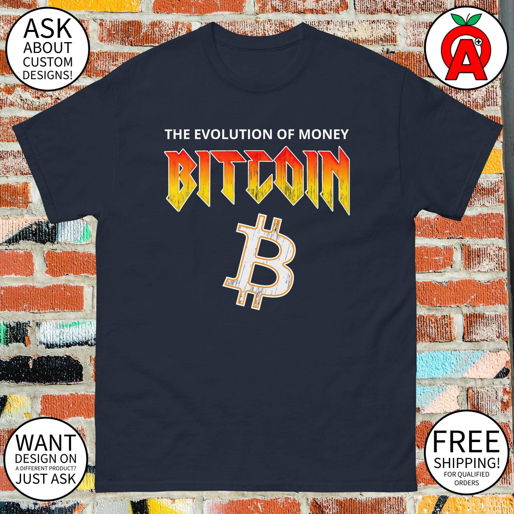 The Evolution of Money Bitcoin Logo T-shirt - Adult Unisex - Gifts for  Crypto Enthusiasts Bitcoin Investors Digital Nomads - Etsy