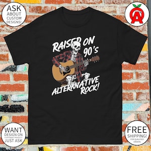 90&#39;s Alternative Rock Tribute T-Shirt - Soft & Breathable Unisex Tee for Music Fans