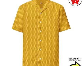 Corn on the Cob Pattern Hawaiian Shirt, Grilling Button Down, BBQ Aloha Shirt, Summer Camp Shirt, Picnic Beach Top, Cook Resort Wear