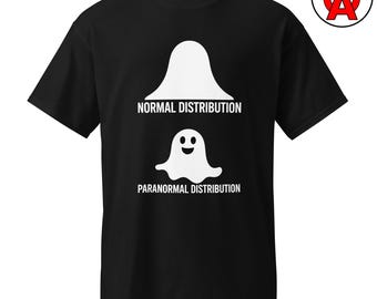 Statistics T-Shirt, Normal Distribution Graphic Shirt, Probability Unisex Tshirt, Data Analysis Short Sleeve T Shirt, Pre-Shrunk