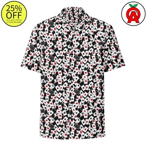 Camisa unisex premium para amantes del póker: elegante regalo hawaiano para entusiastas del casino y los juegos de cartas.