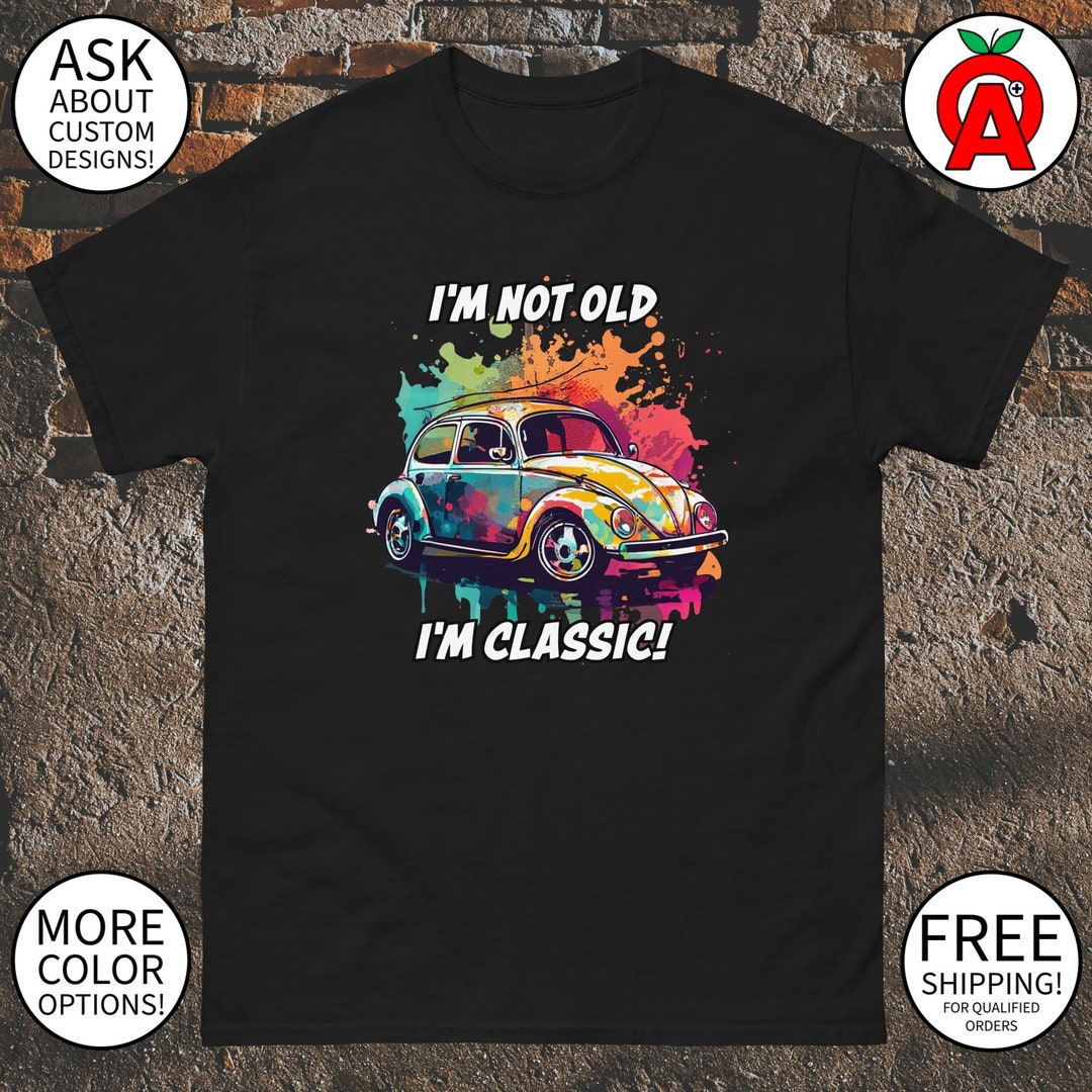 Classic Car Fan Tshirt Mens Womens Unisex Tee Vintage Automobile