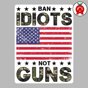 Second Amendment Vinyl Sticker, Patriotic American Flag Decal, Constitutional Freedom Slaps, Gun Rights Waterproof Material