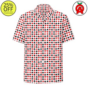 Camisa premium unisex con botones para amantes del póker: un elegante regalo hawaiano para los amantes de los juegos de cartas.