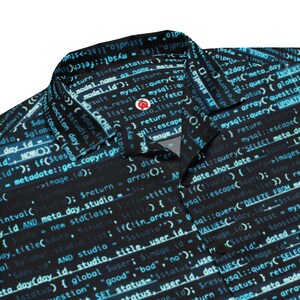 Code de programmation informatique, chemise boutonnée unisexe pour adulte, coupe décontractée, tenue de vacances Tech Geek Aloha image 2
