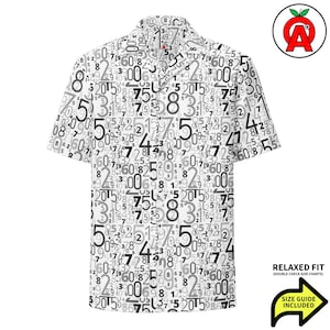 Data Hawaiian Shirt, Numbers Button Down, Analytics Aloha Shirt, Math Camp Shirt, Binary Button Up, Statistics Beach Top