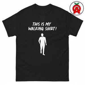 Walking T-Shirt, Fitness Graphic Shirt, Exercise Classic TShirt, Active Casual Top, Walker Crew Neck Tee, Lifestyle Unisex Shirt