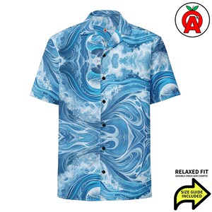 Sophisticated Stone Mosaic Hawaiian Shirt for Designers & Geologists Button Up Hawaiian Shirt Relaxed Fit Button Up