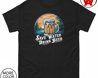 Save Water Drink Beer T-Shirt, Craft Beer Lover Gift Unisex Shirt, Funny Beer Drinker Tee Graphic Tee
