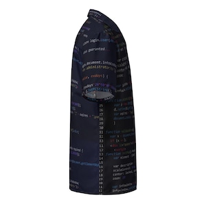 Patrón de código de programación informática, camisa unisex holgada para adultos, hawaiana para programadores, ropa informal para programadores tecnológicos, regalo para geeks. imagen 5