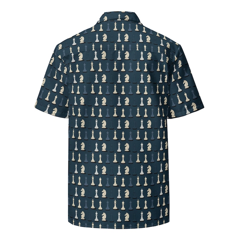 Chess Hawaiian Shirt, Pieces Button Down, Strategy Button Up, Checkmate ...