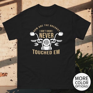 Motorcycle Enthusiast Tee - Fearless Rider Statement Shirt - Men&#39;s Cotton Classic T-Shirt - Trendy Streetwear Apparel