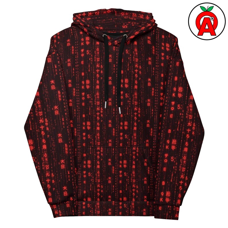 Digital Code Hoodie — Programmer Gift Idea | Web developer Gift | Data scientist Gift | Binary Pattern Shirt | Cascading Data Top | Hacker Aesthetic | Software Engineer | Cybersecurity Pro | Web Developer | Data Scientist | Tech Enthusiast Top