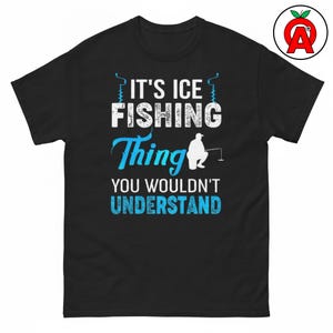 Ice Fishing T-Shirt, Fishing Humor Graphic Shirt, Sports Classic TShirt, Pun Casual Top, Novelty Crew Neck Tee, Gatekeeping Unisex Shirt