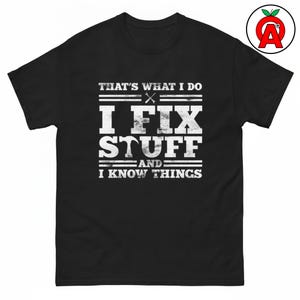 DIY Enthusiast T-Shirt, Fixing Things Graphic Tee, Knowing Things Classic Cotton Shirt, Handy Person Everyday Casual Top