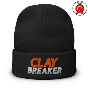 Precision and Style Unisex Embroidered Beanie for Skeet Shooters and Clay Pigeon Enthusiasts