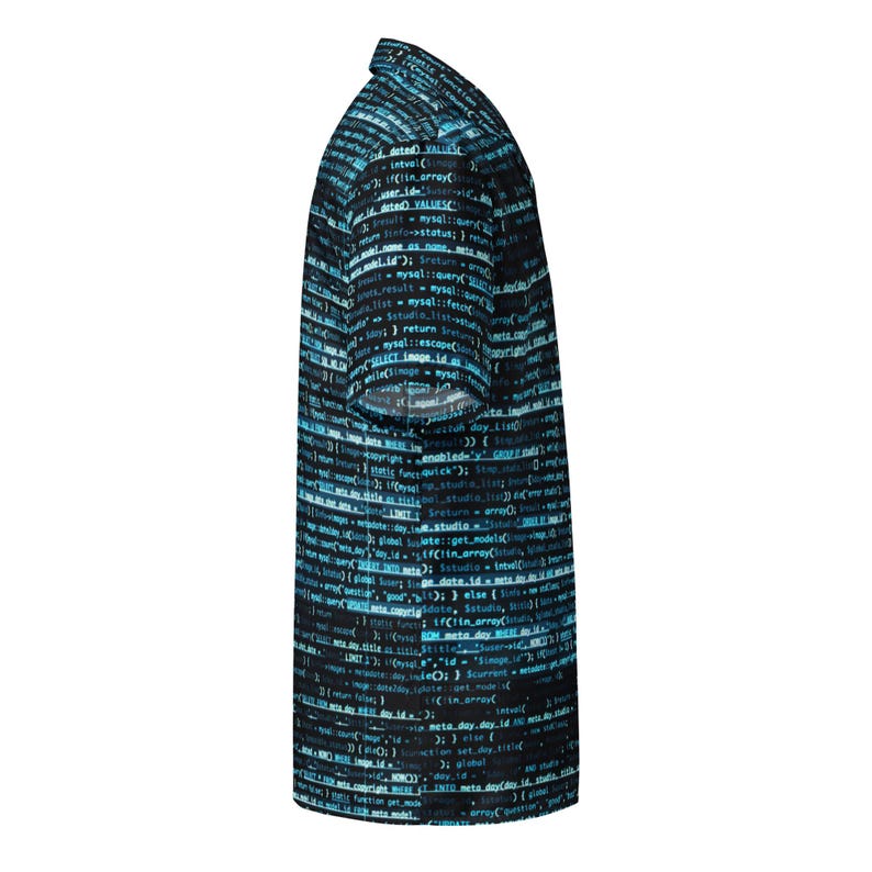 Code de programmation informatique, chemise boutonnée unisexe pour adulte, coupe décontractée, tenue de vacances Tech Geek Aloha image 5