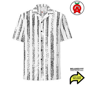Code Hawaiian Shirt, Math Adult Unisex Short Sleeve Shirt, Binary All-Over Relaxed Fit Button Down Shirt, Matrix Relaxed Fit Aloha Shirt