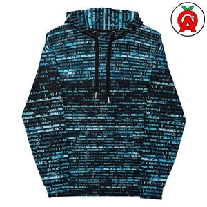 Modello di codice di programmazione, felpa con cappuccio unisex per adulti, regalo per sviluppatori, programmatori, ingegneri del software, nerd della tecnologia e geek
