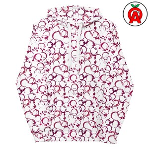 Sudadera con capucha de vino, sudadera con capucha Vineyard AOP, top unisex con copa de vino, jersey con estampado de botella de vino, suéter suave de sumiller