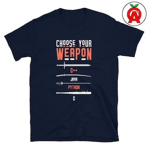 C Java Python T-Shirt, Java Graphic Shirt, Python Classic TShirt, Programming Casual Top, Coder Crew Neck Tee, Developer Unisex Shirt