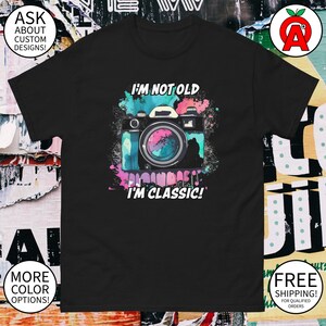 Classic Watercolor Camera Unisex Shirt - Not Old Just Vintage
