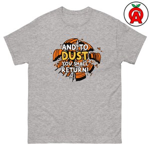 Camiseta de tirador al plato "Polvo, volverás" - Camiseta unisex para adultos - Camiseta de tiro al plato, regalo para tirador al plato, camiseta divertida de caza - Regalos para el plato