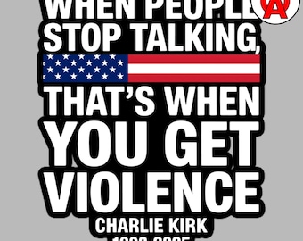 Conservative Politics Vinyl Sticker, Free Speech Patriotic Decal, Bold Political Statement Quote