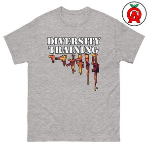 Diversity Training Graphic Tee for 2A Supporters and Firearms Lovers