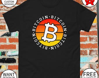 Bitcoin Logo T-Shirt, Crypto Enthusiasts Shirt, Blockchain Developer Tee, Bitcoin Investor Gift, Digital Currency Apparel
