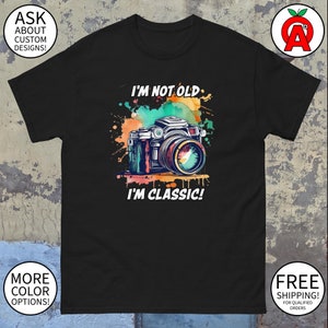 Classic Watercolor Camera Unisex Shirt - Not Old Just Classic
