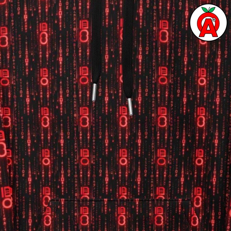 Binary Code Hoodie — IT Professional Gift | Tech Lover Present | Coder Gift | Programmer Gift | Tech enthusiast Gift | Coder Programmer | Tech Enthusiast Top | Digital Pattern Top | Software Developer | Computer Code Print | Programmer Birthday